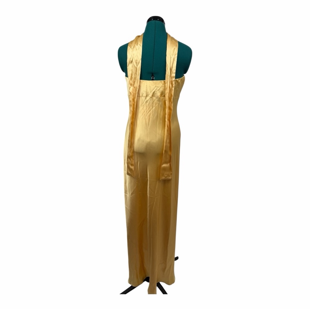 Reformation Oren Silk Strapless Maxi Dress Sunshine Yellow NWT XL - Picture 5 of 8